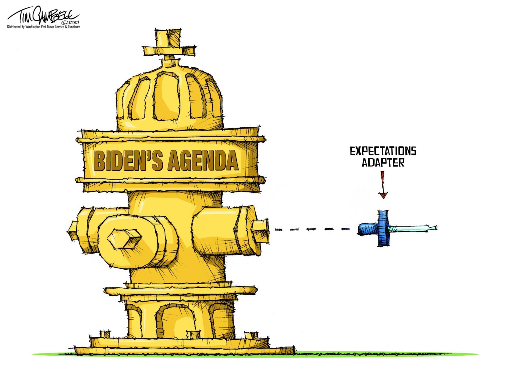 Tim Campbell cartoon